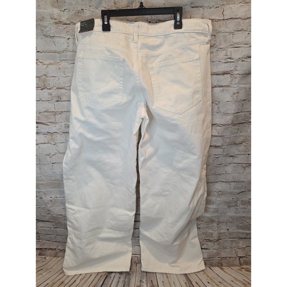 Wild Fable White Wide Leg Jeans Low Rise 31" Inseam Womens Size 14 - Picture 2 of 3
